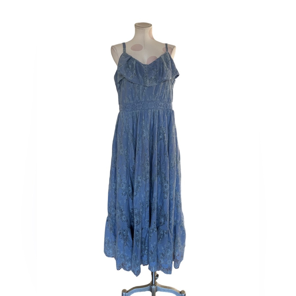 torrid Blue Floral Lace Maxi Dress - Picture 5 of 10